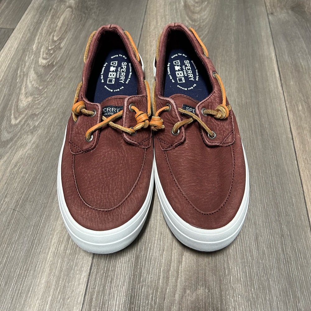 Maroon Sperry Top-sider Boat Shoes